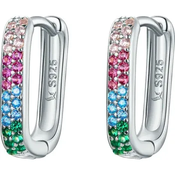 Náušnice Olivie Stříbrné obdélníkové náušnice 7882 Ag 925; ≤2 g.