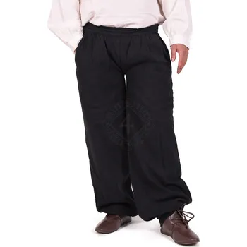 Toulec Battle Merchant Volné středověké kalhoty, černá