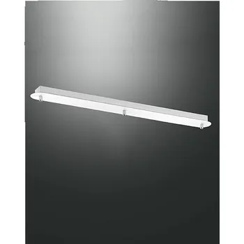 Příslušenství pro svítidlo Fabas Kovový díl na připojení tří svítidel 3481-53-102 bílá rozeta, montura 83x8cm