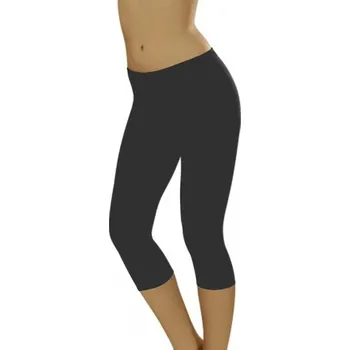 Dámské legíny Dámské šedé legíny Italian Fashion - 3/4 délka - obepnou postavu, šedá L i41_53921_2:šedá_3:L_