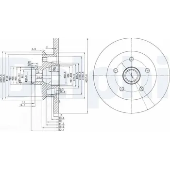 Brzdový kotouč Brzdový kotouč DELPHI BG2468