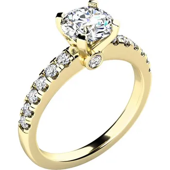 Šperk Zásnubní prsten žluté zlato 585/1000 přírodní diamant 1.170 ct G/SI ZP-10959-ZL-DIA velikost 46