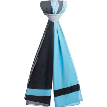 Šátek Dámský šátek 90 x 175 cm Two-tone 23-06 světle modrý