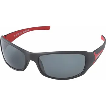 Sluneční brýle Brýle Mistral Polarizační Šedé s Černo Červenými Obroučkami