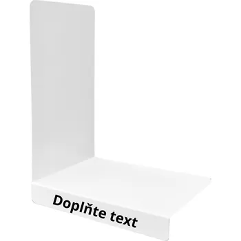 Zarážka na knihu Zarážka na knihy s popisem na přání - bílá M