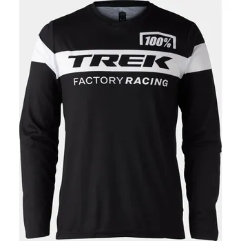 cyklistický dres Triko Trek s dlouhým rukávem Factory Racing Airmatic black L