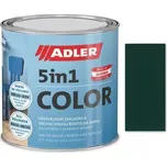 Adler 5in1-Color 0,75L - Univerzální vodou ředitelná barva, předmíchané odstíny 07 - Tmavě zelená (RAL 6005)