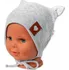 Kojenecká čepice Baby Nellys Fox šedá 6-9 měsíců