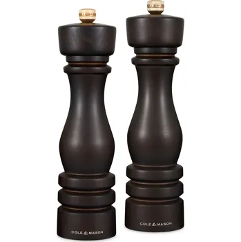 Cole&Mason Sada mlýnků na sůl a pepř London Chocolate Wood 22 cm