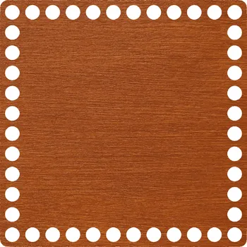 WoodenPuzzle.cz Víko na háčkování - čtverec - palisandrová lazura (různé velikosti) Velikost: 10x10 cm