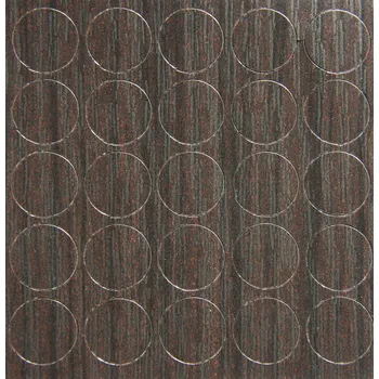 Nábytkové kování DOMINO Záslepka samolepící stříbrná (25 ks.)