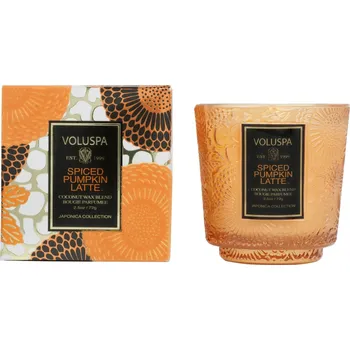Svíčka Voluspa – Vonná svíčka ve skle Spiced Pumpkin Latte, Votivní v Krabičce