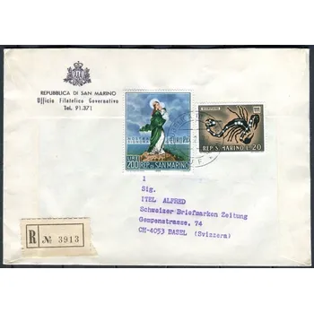 Poštovní známka R - dopis - San Marino