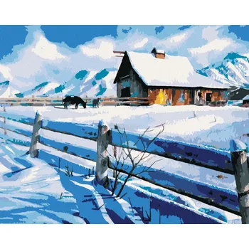 Diamondi Diamantové malování - FARMA NA HORÁCH Rozměr: 40x50 cm, Rámování: bez rámu a bez vypnutí plátna