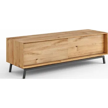 Televizní stolek Prostorný dubový TV stolek Modern Loft 3 - 200 cm