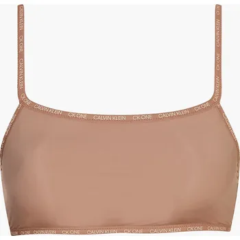 Podprsenka Nevyztužená braletka 2pack QD3806E 7NS béžová - Calvin Klein béžová L