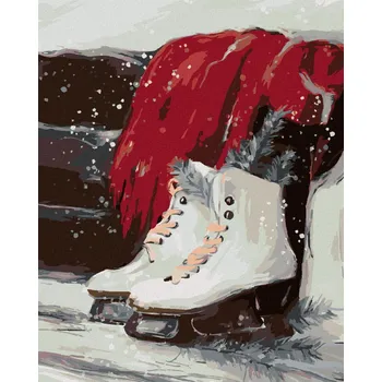 Diamondi Diamantové malování - LEDNÍ BRUSLE Rozměr: 40x50 cm, Rámování: vypnuté plátno na rám