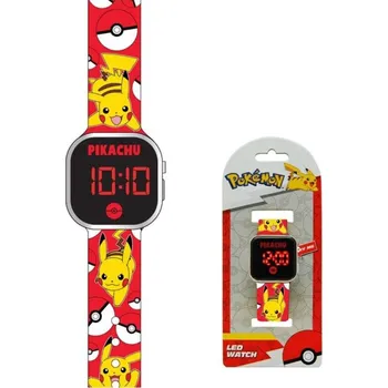 Hodinky Dětské hodinky Pokémon Pikachu červené