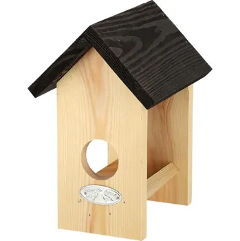 Krmítko pro ptáka Bílý jednorožec Domeček, krmítko pro arašídové máslo 14 x 15 x 20,8 cm