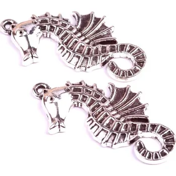 Korálek Kov mořský koník 788 (38x18x3mm)