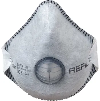 respirátor REFIL 1041 / Tvarovaný respirátor FFP2 s ventilkem (10 kusů/balení)