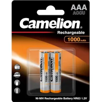 Článková baterie CAMELION Batérie nabíjateľné AAA 2ks NI-MH 1000mAh