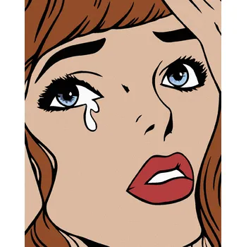 Hračka Diamondi Diamantové malování - UPLAKANÁ Rozměr: 40x50 cm, Rámování: bez rámu a bez vypnutí plátna