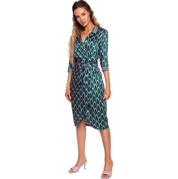 Dámské šaty Dámské NRXB Zavinovací šaty s potiskem - SPK7 57W96 Moe, EU XL i529_158754228696786276