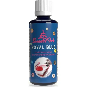 Potravinářské barvivo SweetArt airbrush barva tekutá Royal Blue (90 ml)