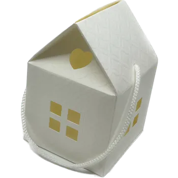Dárková krabička Krabička domeček v provedení bílého dekoru 10x10x9 cm