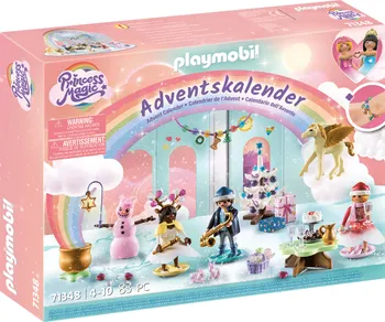 Stavebnice Playmobil Playmobil Princess Magic 71348 Adventní kalendář Vánoce pod duhou