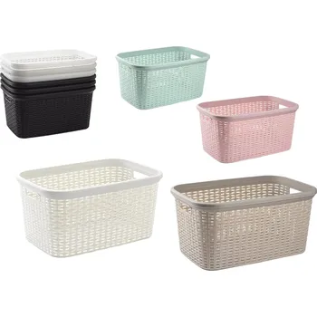 Koš na prádlo koš na čisté prádlo 35l RATAN MIX 35x53,5x26cm