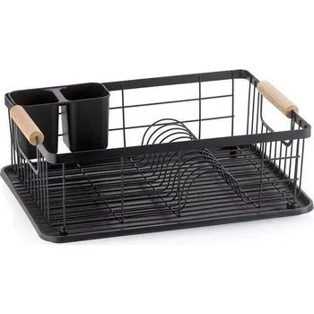 Odkapávač na nádobí KELA Rica KL-11714 42 x 31,5 x 15 cm kovový/černý