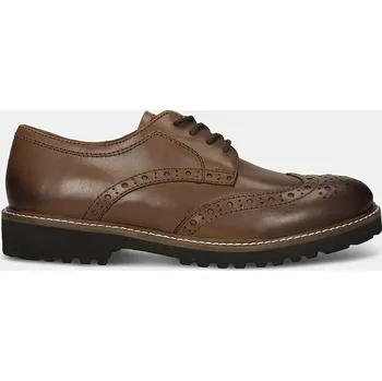 Dámské mokasíny Baťa dámské kožené brogue polobotky pískové, vel. 36