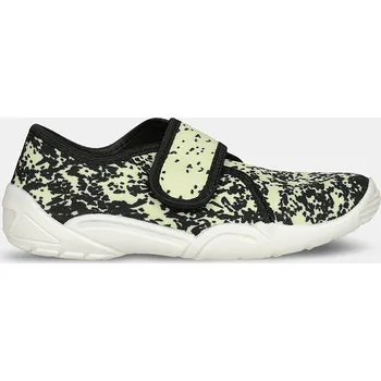 Chlapecké bačkory Mini b školní dětské přezůvky na suchý zip zelené, vel. 31