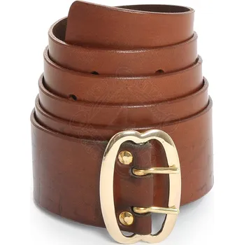 Opasek Deepeka Široký opasek s mosaznou přezkou a dvěma trny