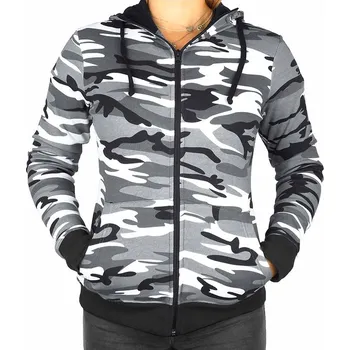 Dámská mikina Dámská maskáčová mikina Malfini černobílá (Maskáče pro ženy - bavlna 65%, polyester 35%)