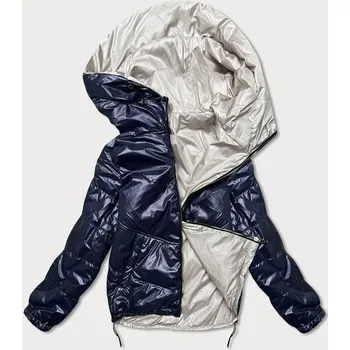 Dámská cargo bunda Modrábéžová dámská oboustranná bunda QZ8 BH FOREVER, odstíny béžové XXL (44) i392_19508-48