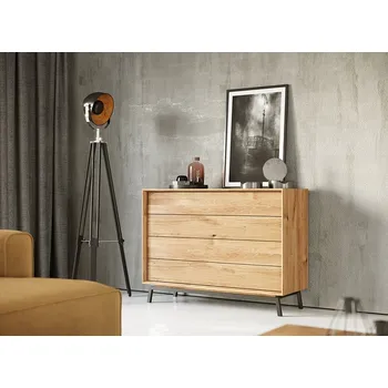 Komoda Dubová šuplíková komoda Modern Loft 2