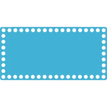 WoodenPuzzle.cz Víko na háčkování - obdélník - modré (různé velikosti) Velikost: 20x10 cm