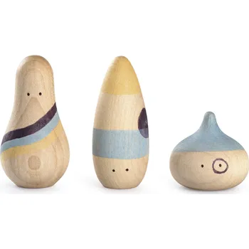 Dřevěná hračka Grapat Wow! dřevěné postavičky (3ks) Grapat