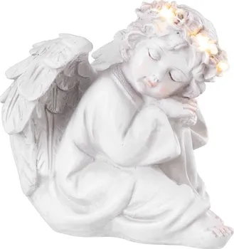 Smuteční dekorace MagicHome SL8091609X Sedící anděl 15 x 15 x 14,5 cm