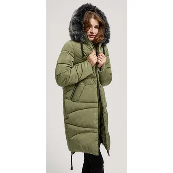 Dámský kabát Moodo Z-KU-4214 olivový