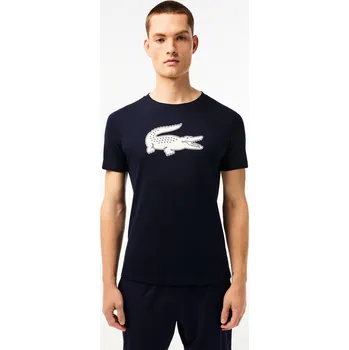 Pánské tričko Pánské tričko Lacoste Big Logo Core Performance T-Shirt Navy Blue/White L