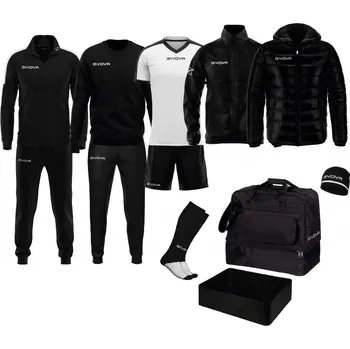 set sportovního oblečení givova Revolution černá/bílá 1003 XXL