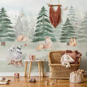 YokoDesign Tapeta do dětského pokoje Kouzelný les Výška tapety: 250 cm