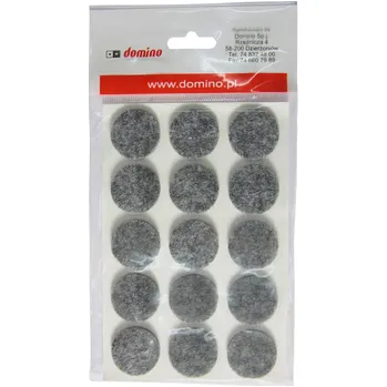 Podložka pod nábytek DOMINO Filcová podložka U Filc fi28 - 12ks šedá