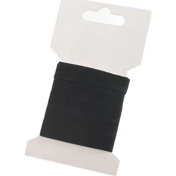 Stuha Keprovka na kartě šíře 10 mm Varianta: 7001 černá, Balení: 1 karta