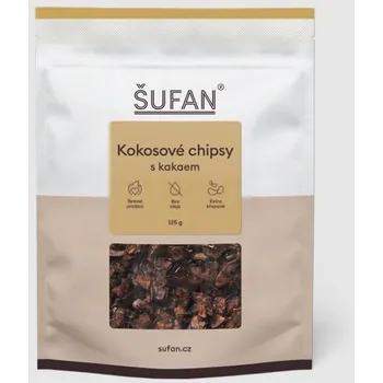 Šufan Oříšky Kokosové chipsy s kakaem 125g