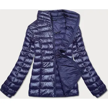 Dámská bunda Tmavě modrá lehká prošívaná bunda pro ženy 87BY J.STYLE, odstíny modré M (38) i392_21411-47
